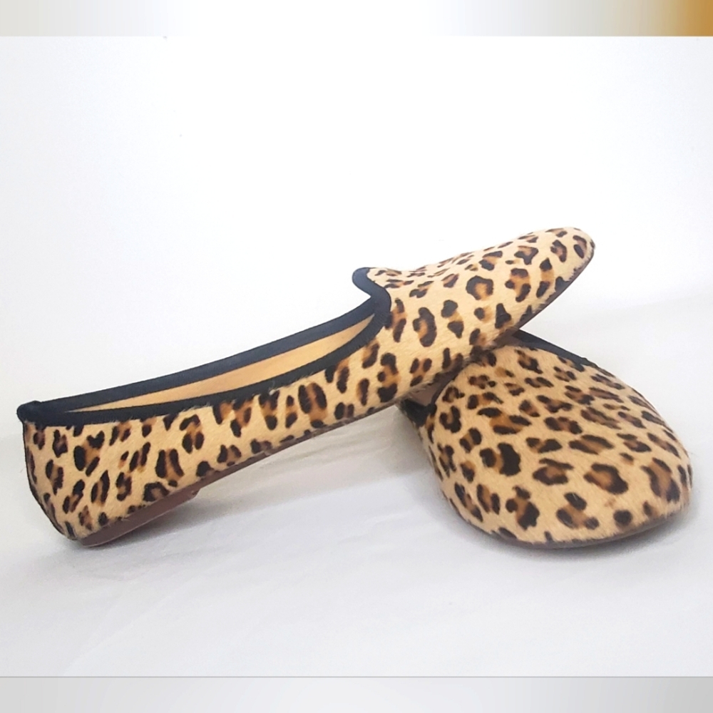 Ballerette Roma Size 40/10 Leopard Print Flats